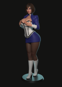 Elizabeth Comstock Figurine Model 