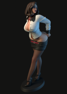 Elizabeth Noir Figurine Model