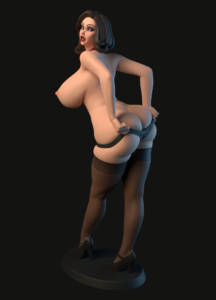 Elizabeth Noir Figurine Model