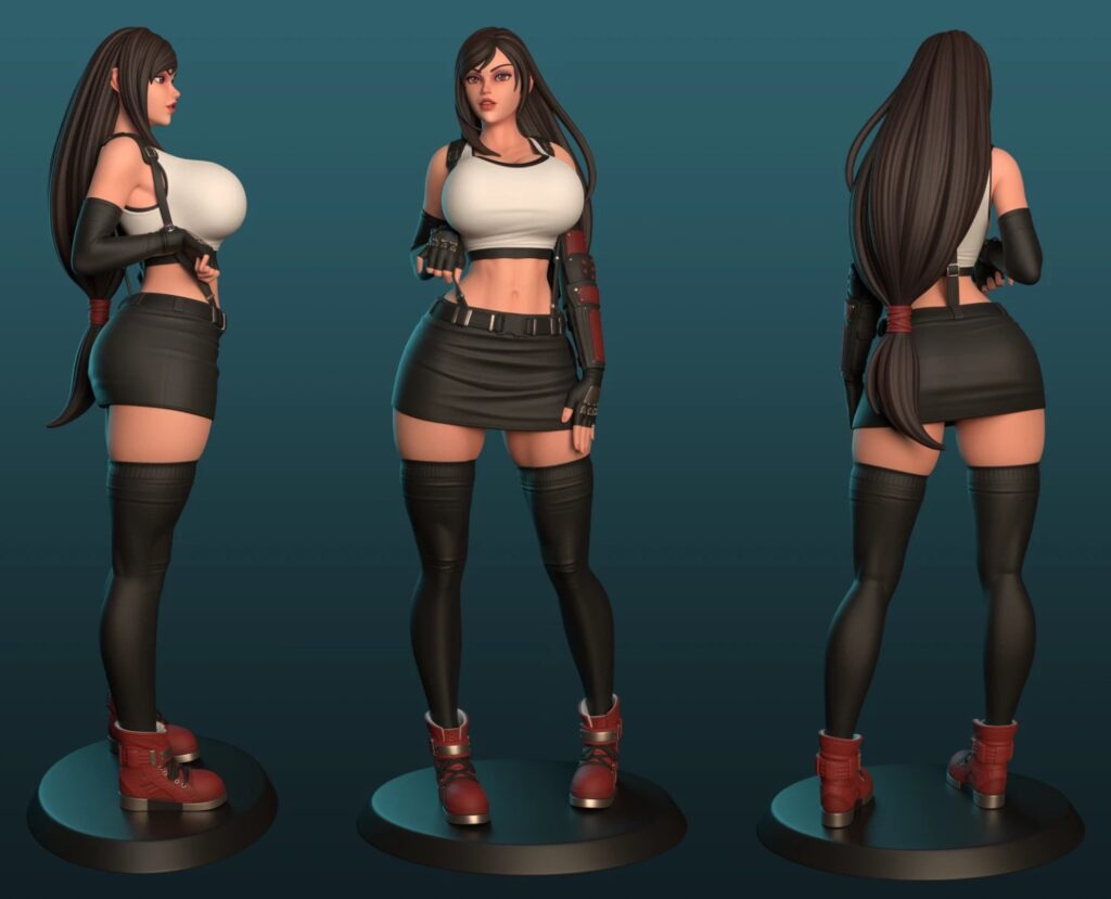 Tifa Figurine Model 