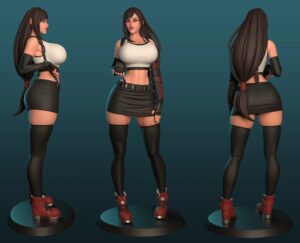 Tifa Figurine Model 