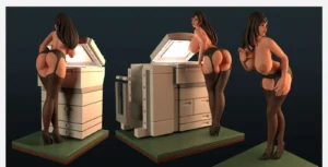 Tifa Secretary Figurine Model 