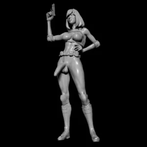 Black Widow Futanari Figurine Model 