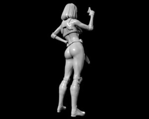 Black Widow Futanari Figurine Model 