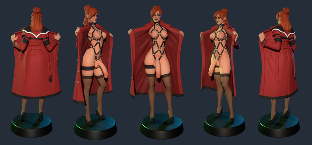 Flasher Merchant Figurine Model 