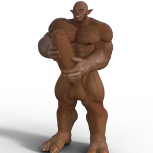 Troll Hold Extra Big Cock Figurine Model