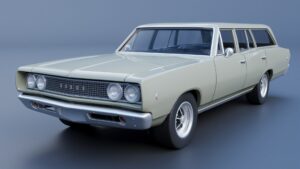 Dodge Coronet Wagon 1968 Shell