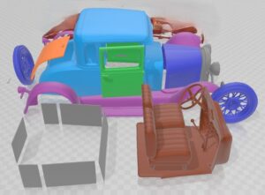 Ford Model A Coupe 1929 (Chassis is not included)