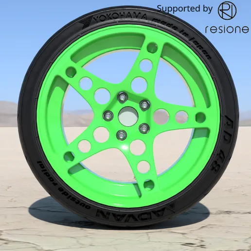 Model Wheels 4 x HGK 18 inch rims with yokohama advan tyres