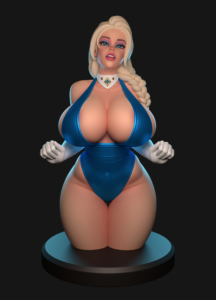 Elsa Leotard Bust