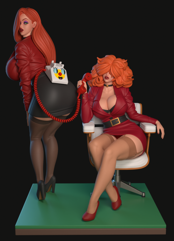 Redheads at work Diorama