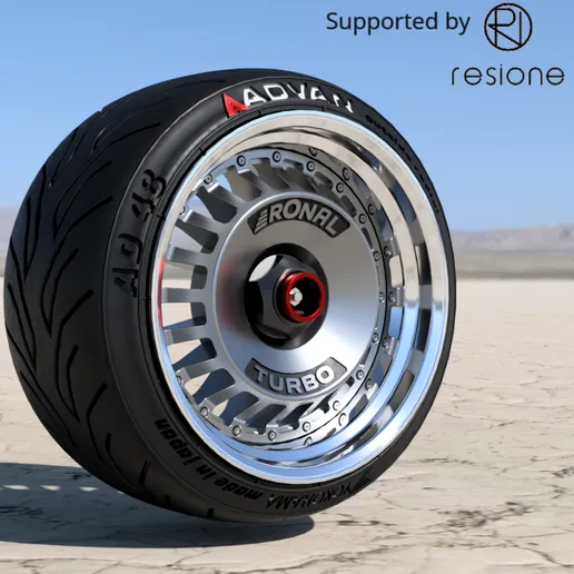 Model Wheels 4 xRonal TURBO custom style rims 18 rims with yokohama advan tyres