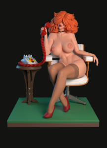 Redheads at work Diorama