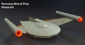 Star Trek Romulan Bird of Prey Model Kit 3D Printed