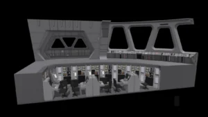 Star Wars Star Destroyer Bridge Complete Diorama