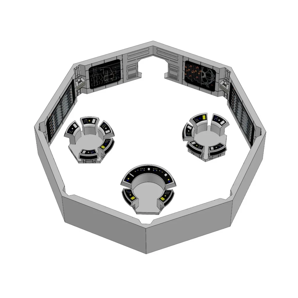 Prison Control Room Complete Diorama in Narkina