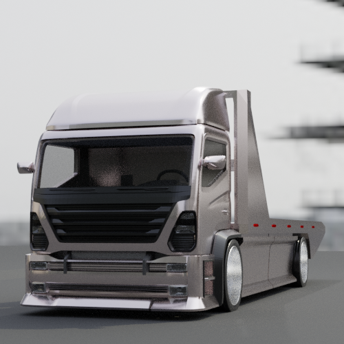 Flatbed Pickup Truck with bodykit