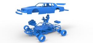 Vintage NASCAR race car