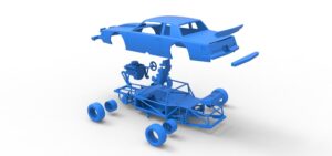 Vintage NASCAR race car