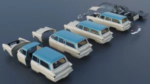 Plymouth Belvedere 4 Door Suburban 1955
