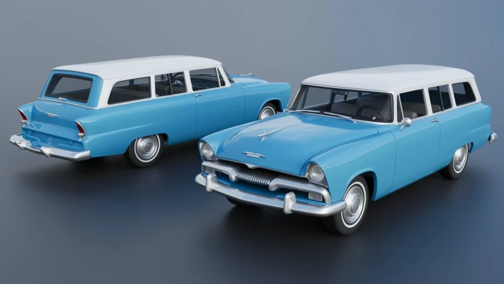 Plymouth Plaza 2 Door Suburban 1955